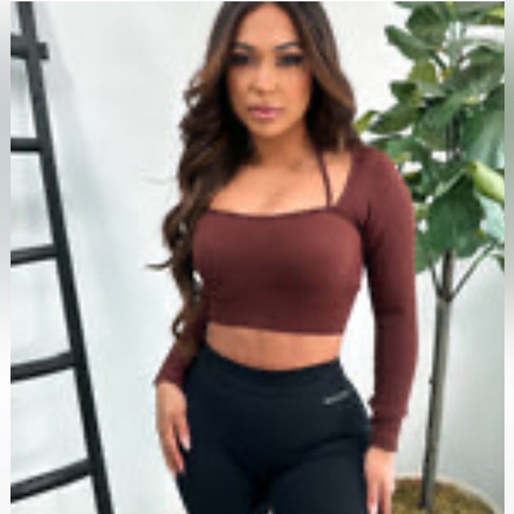 Throw it Back Ribbed Long Sleeve Top